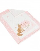 CANGAROO Patura pentru bebelusi cu sherpa 80x110 cm Little friends pink