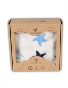 CANGAROO Paturica bebelusi din bumbac organic 5 Stars 100x90 cm Ecru