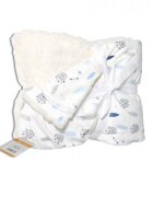 CANGAROO Paturica cu doua fete 75 x 105 cm Shaggy Blue