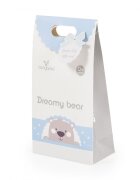 CANGAROO Paturica moale pentru bebelusi 75x100 cm Dreamy bear Albastru