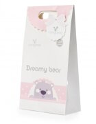 CANGAROO Paturica moale pentru bebelusi 75x100 cm Dreamy bear Roz