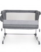 CANGAROO Patut co-sleeper 2in1 Day and Night Grey reglabil pe inaltime usita cu fermoar pozitie anti-reflux saltea inclusa