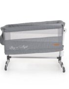 CANGAROO Patut co-sleeper 2in1 Day and Night Grey reglabil pe inaltime usita cu fermoar pozitie anti-reflux saltea inclusa