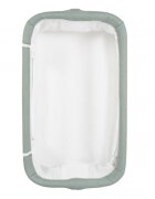 CANGAROO Patut Co-Sleeper Adoro Green 90x53 cm cu laterala culisanta Saltea si Plasa de insecte incluse Spatiu depozitare 7 nivele de reglare a inaltimii Roti cu frana