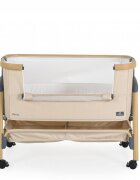 CANGAROO Patut Co-Sleeper Amo Beige 91x49x89 cm cu laterala culisantafixare langa patul parinteluIinaltime reglabila in 7 pozitiiroti cu blocareraft pentru accesoriipozitie antirefluxsaltea si plasa insecte inclusa