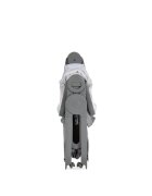 CANGAROO Patut Co-Sleeper pliabil Cozy Gri cu laterala culisanta saltea inclusa functie anti reflux 5 nivele de reglare a inaltimii roti cu frana recomandat de la nastere pana la 9 kg