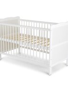 CANGAROO Patut din lemn Albero Alb multifunctional transformabil in patut junior dimensiune 120x60 cm