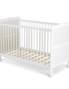 CANGAROO Patut din lemn Albero Alb multifunctional transformabil in patut junior dimensiune 120x60 cm