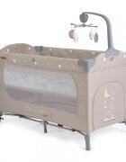 CANGAROO Patut pentru copii Once upon a time L3 Beige pliabil cu 2 nivele roti usita cu fermoar masuta de infasat carusel geanta de transport