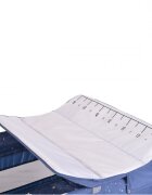CANGAROO Patut pentru copii Once upon a time L3 Jeans pliabil cu 2 nivele roti usita cu fermoar masuta de infasat carusel geanta de transport