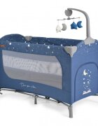 CANGAROO Patut pentru copii Once upon a time L3 Jeans pliabil cu 2 nivele roti usita cu fermoar masuta de infasat carusel geanta de transport