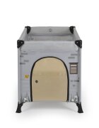 CANGAROO Patut pliabil 2in1 Playhouse Gri 124x63x126 cm cu doua nivelesaltea pliabila inclusaroti cu franeintrare cu fermoaracoperis si geanta transport incluse