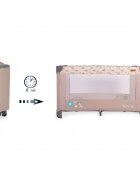 CANGAROO Patut pliabil Africa beige cu un nivel usita cu fermoar geanta de transport si saltea incluse
