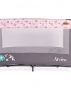 CANGAROO Patut pliabil Africa pink cu un nivel usita cu fermoar geanta de transport si saltea incluse