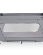 CANGAROO Patut pliabil compact cu un nivel One Touch Gri Inchisroti cu blocarepliere usoara si rapidaintrare cu fermoarsaltea pliabila inclusa