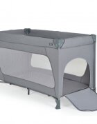 CANGAROO Patut pliabil compact cu un nivel One Touch Gri Inchisroti cu blocarepliere usoara si rapidaintrare cu fermoarsaltea pliabila inclusa