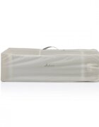 CANGAROO Patut pliabil de calatorie 3in1 Indiana Grey cu 2 nivele laterala culisanta organizator haine cu 4 compartimente segmente plasa de ventilatie geanta accesorii saltea si carusel