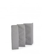 CANGAROO Patut pliabil de calatorie 3in1 Indiana Grey cu 2 nivele laterala culisanta organizator haine cu 4 compartimente segmente plasa de ventilatie geanta accesorii saltea si carusel