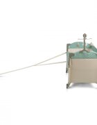 CANGAROO Patut pliabil de calatorie 3in1 Indiana Mint cu 2 nivele laterala culisanta organizator haine cu 4 compartimente segmente plasa de ventilatie geanta accesorii saltea si carusel
