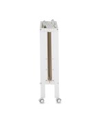 CANGAROO Patut pliabil din lemn pentru copii Nova 124.5x65x86 cm somiera reglabila pe 3 nivele de inaltime 4 roti cu sistem de blocare materiale si vopsele sigure
