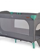 CANGAROO Patut pliabil multifunctional 2in1 SkyGlow Mint cu 2 niveleroti cu blocareUsa de acces cu fermoarlaterala cu plasa de ventilatiepliabil compact2 inele de sustinere si saltea pliabila incluse