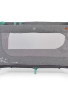 CANGAROO Patut SkyGlow Mint pliabil cu un nivel usita cu fermoar geanta transport roti cu sistem de blocare