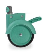 CANGAROO Patut SkyGlow Mint pliabil cu un nivel usita cu fermoar geanta transport roti cu sistem de blocare