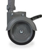 CANGAROO Patut SkyGlow Mint pliabil cu un nivel usita cu fermoar geanta transport roti cu sistem de blocare