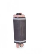 CANGAROO Patut SkyGlow Pink pliabil cu un nivel usita cu fermoar geanta transport roti cu sistem de blocare