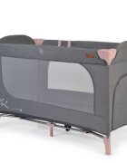 CANGAROO Patut SkyGlow Pink pliabil cu un nivel usita cu fermoar geanta transport roti cu sistem de blocare