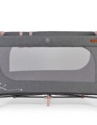 CANGAROO Patut SkyGlow Pink pliabil cu un nivel usita cu fermoar geanta transport roti cu sistem de blocare
