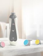 CANGAROO Pila electrica cu lumina pentru copiiadulti Nailina Gri 4 moduri de functionare 6 accesorii cutie depozitare