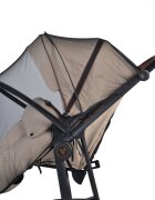 CANGAROO Plasa de insecte pentru carucior cu fermoar Negru