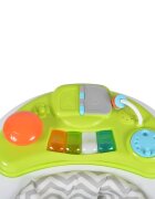 CANGAROO Premergator pentru copii Cody Green pliabilinaltime reglabila 3 pozitiiscaun cu spatar inalt si moaleroti pivotante6 dopuri din silicon anti-alunecarepanou muzical cu 12 melodii