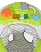 CANGAROO Premergator pentru copii Cody Green pliabilinaltime reglabila 3 pozitiiscaun cu spatar inalt si moaleroti pivotante6 dopuri din silicon anti-alunecarepanou muzical cu 12 melodii