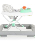 CANGAROO Premergator pentru copii Cody Pastel Green pliabilinaltime reglabila 3 pozitiiscaun cu spatar inalt si moaleroti pivotante6 dopuri din silicon anti-alunecarepanou muzical cu 12 melodii