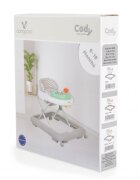 CANGAROO Premergator pentru copii Cody Pastel Green pliabilinaltime reglabila 3 pozitiiscaun cu spatar inalt si moaleroti pivotante6 dopuri din silicon anti-alunecarepanou muzical cu 12 melodii