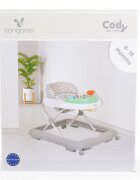 CANGAROO Premergator pentru copii Cody Pastel Green pliabilinaltime reglabila 3 pozitiiscaun cu spatar inalt si moaleroti pivotante6 dopuri din silicon anti-alunecarepanou muzical cu 12 melodii