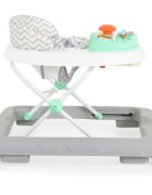 CANGAROO Premergator pentru copii Cody Pastel Green pliabilinaltime reglabila 3 pozitiiscaun cu spatar inalt si moaleroti pivotante6 dopuri din silicon anti-alunecarepanou muzical cu 12 melodii