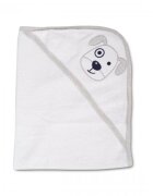 CANGAROO Prosop de baie cu capison din bumbac 90x70 cm Baloo Grey
