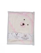 CANGAROO Prosop de baie cu capison din bumbac 90x70 cm Baloo Pink