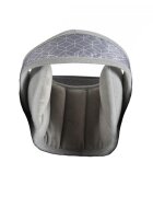 CANGAROO Protectie cap pentru copii Shelter New Greyutilizare in scaun autoforma ergonomicasistem de fixare reglabilMateriale certificate Oeko-Tex