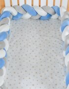 CANGAROO Protectie laterala bumper impletit Braidy Blue