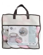 CANGAROO Protectie laterala bumper impletit Braidy Pink