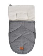 CANGAROO Sac de iarna pentru carucior Luxe Grey cu captuseala moaleorificii pentru centura de sigurantadimensiune 80x42 cm