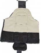 CANGAROO Sac de iarna pentru carucior Snuggly Grey impermeabil captuseala fleece moale si calduroasa orificii pentru centura de sigurantadimensiune 90x42 cm