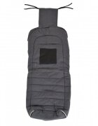 CANGAROO Sac de iarna pentru carucior Snuggly Grey impermeabil captuseala fleece moale si calduroasa orificii pentru centura de sigurantadimensiune 90x42 cm