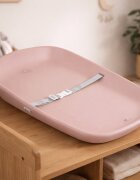 CANGAROO Saltea de infasat din spuma moale EVA Nuvia roz 69x44 cm prevazuta cu centura de siguranta suprafata impermeabila taliometru baza antiderapanta design portabil