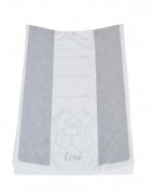 CANGAROO Saltea moale de infasat bebelusi Grey bears 44x67cmsuprafata impermeabilataliometru incorporatcuratare usoara