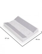 CANGAROO Saltea moale de infasat bebelusi Grey bears 44x67cmsuprafata impermeabilataliometru incorporatcuratare usoara